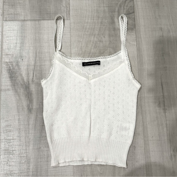 Brandy Melville Eyelet Tank Top - Picture 1 of 2
